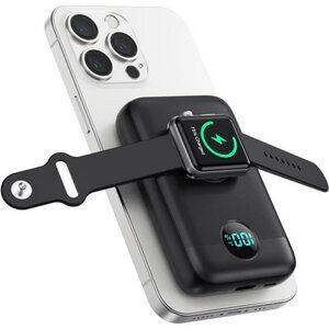 Magnetic Wireless Power Bank 10800mAh Fast Charger for iPhone Apple Watch